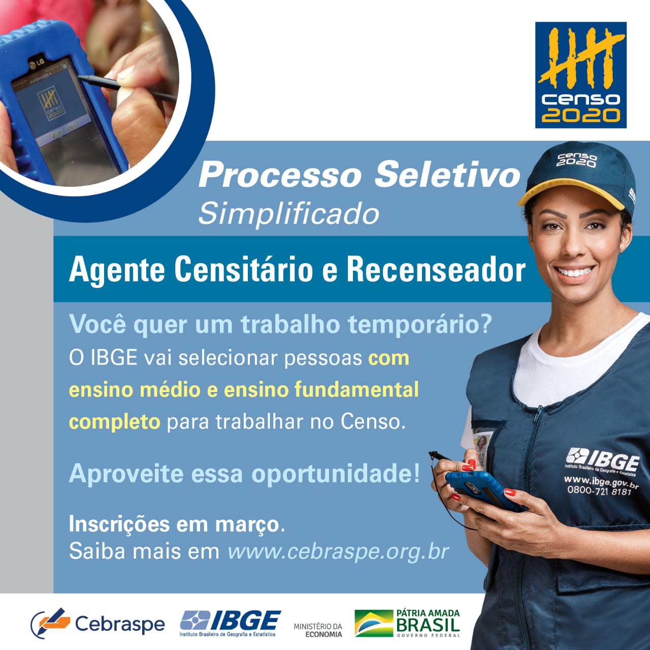 Processo Seletivo Simplificado IBGE 2020